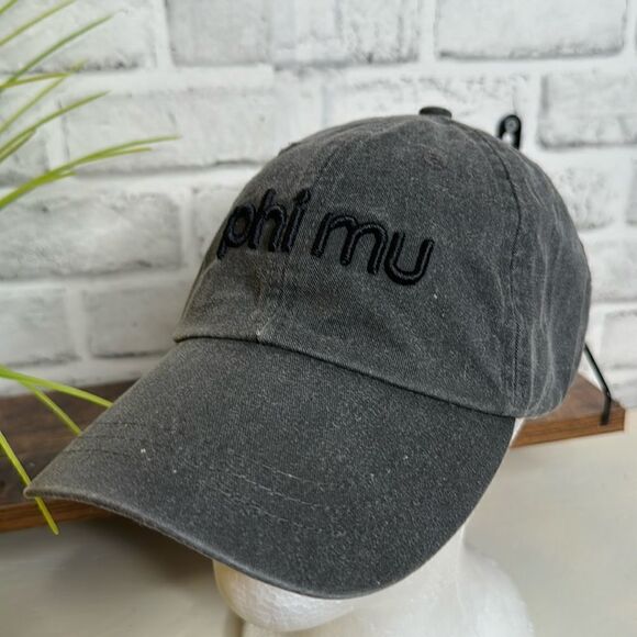 Phi-Mu Greek Ball Cap Hat - Picture 1 of 6